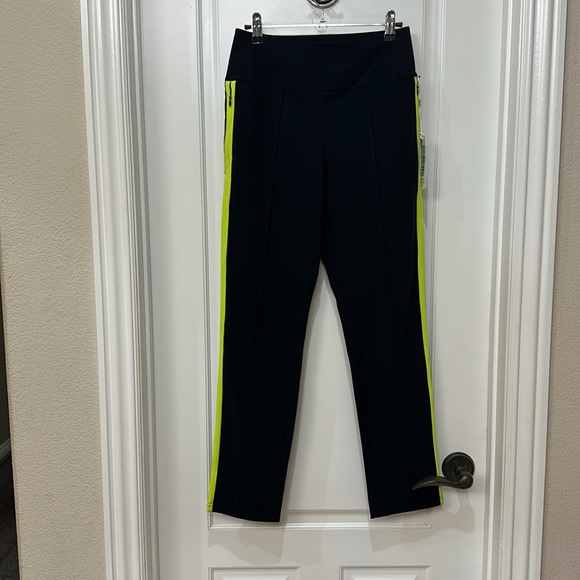 Kinona Tailored Track Golf‎ Pant. Black with neon yellow trim XS - Picture 5 of 10